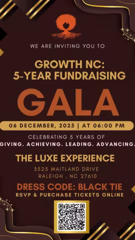 Gala Poster for growth NC set for December 6th, 2025