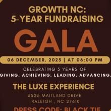 Gala Poster for growth NC set for December 6th, 2025